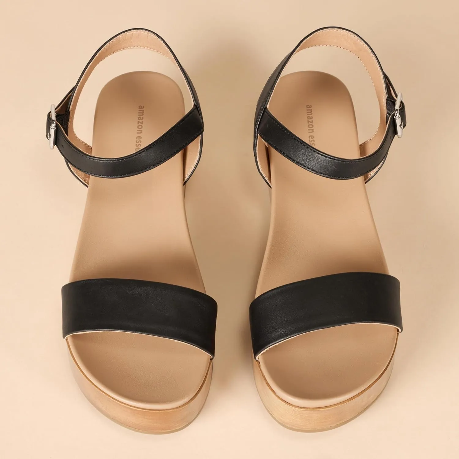 Amazon Essentials Women's Two Band Flatform Sandal