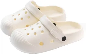 Anti-Collision Garden Clogs for Women and Men, Non-Slip Sandals, Slip On Work Shoes Heel Strap Mules Lightweight Shower Slippers Beach Indoor Outdoor Casual Wear Soft Air Cushion Sole Slides