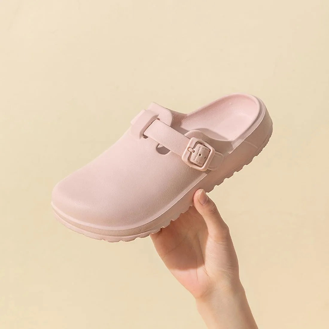 Arch Support Nurse Clogs for Women and Men, Adjustable Buckle Mules Non Slip Work Shoes Chef Garden Sandals, Slip-On Cushion Slippers Slides