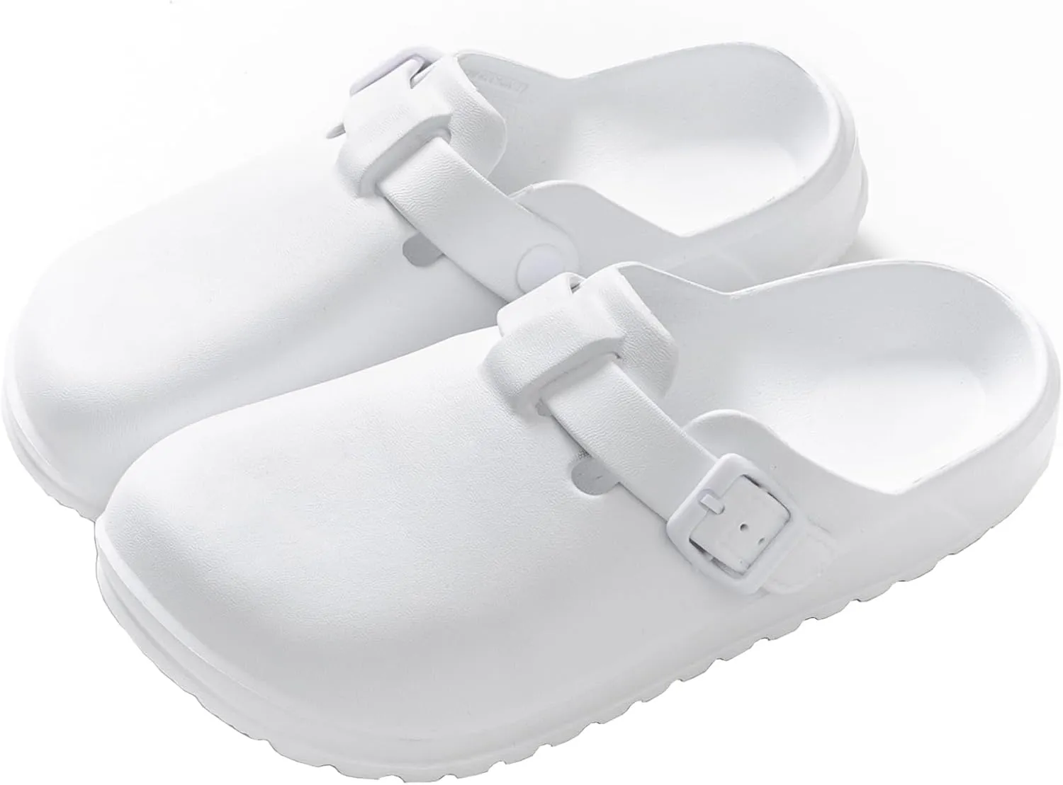 Arch Support Nurse Clogs for Women and Men, Adjustable Buckle Mules Non Slip Work Shoes Chef Garden Sandals, Slip-On Cushion Slippers Slides