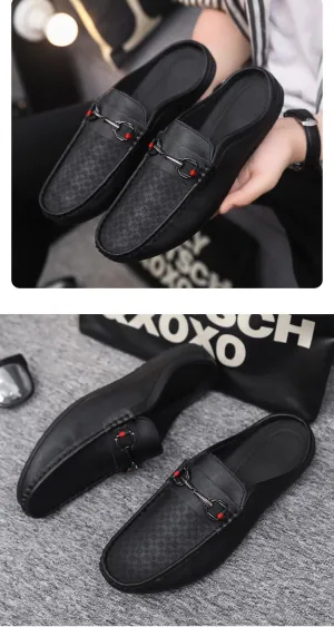 Assorted Colors No Tie Loafers Men's Trendy No Tie Lace Free Slip on Loafers, Smart Casual Outdoor Walking Shoes with Assorted Colors