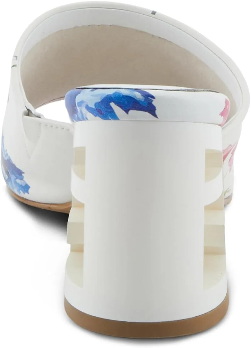 Azura Sculptor Slide Sandals for Women | High Heels with Leather Heel Design