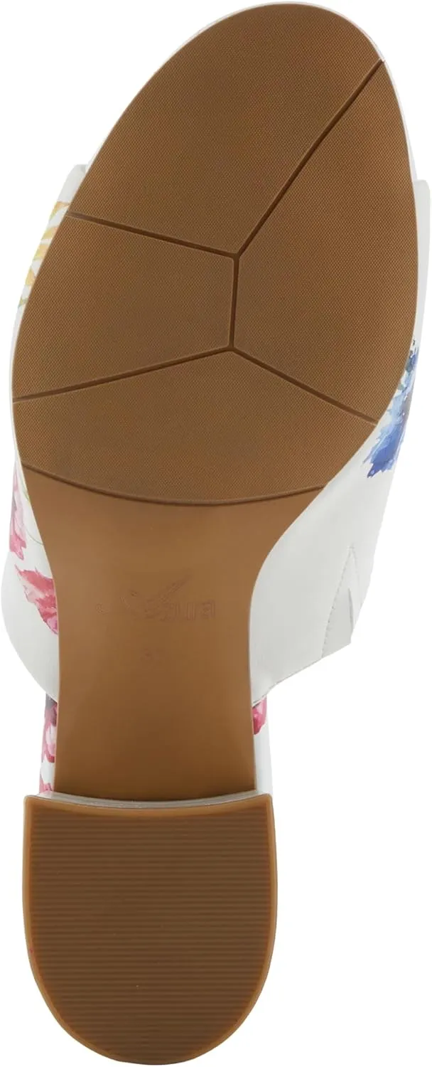 Azura Sculptor Slide Sandals for Women | High Heels with Leather Heel Design