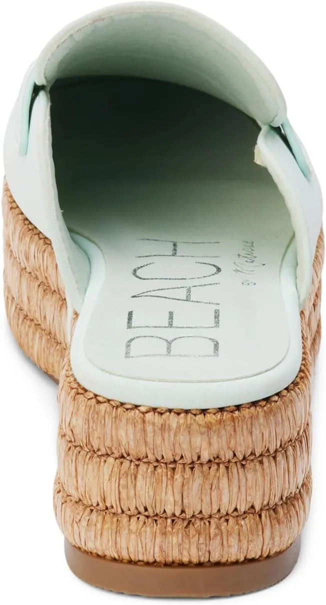BEACH by Matisse Womens Wren Platform Mules Casual - White