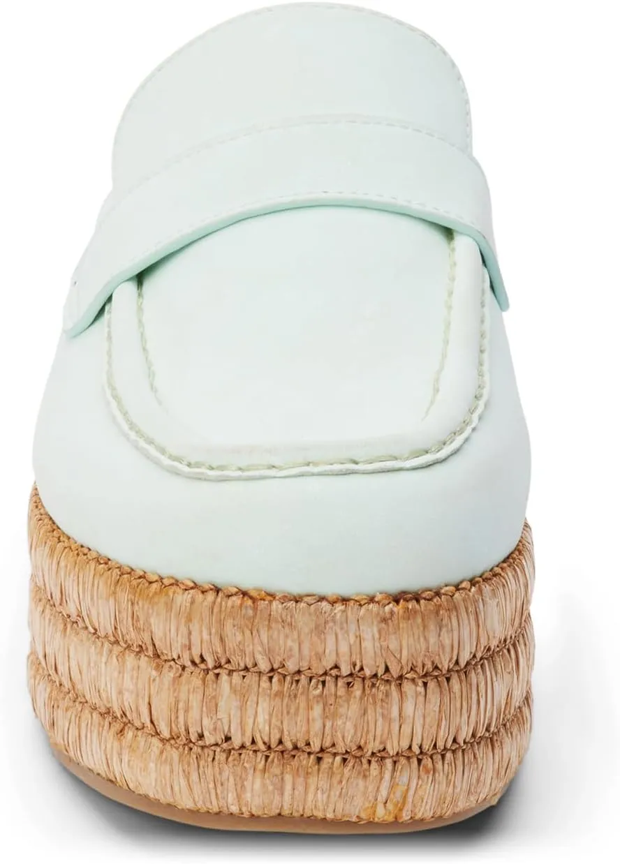 BEACH by Matisse Womens Wren Platform Mules Casual - White