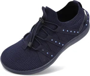 Besroad Womens Slip On Walking Shoes Wide Toe Barefoot Shoes Minimalist Zero Drop Shoes Breathable Tennis Shoes Fashion Casual Sneakers