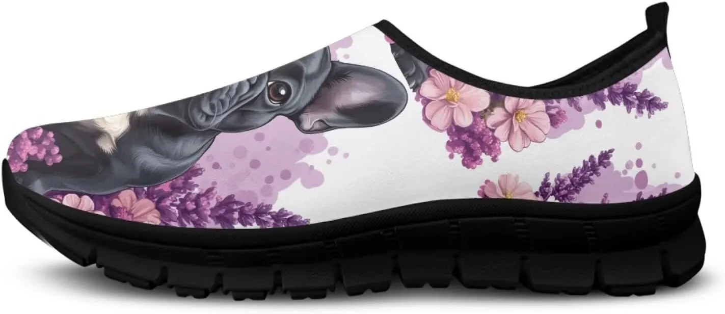 Binienty Fashion Women's Walking Shoes Men's Slip on Sport Sneakers Breathable Low Cut Loafers