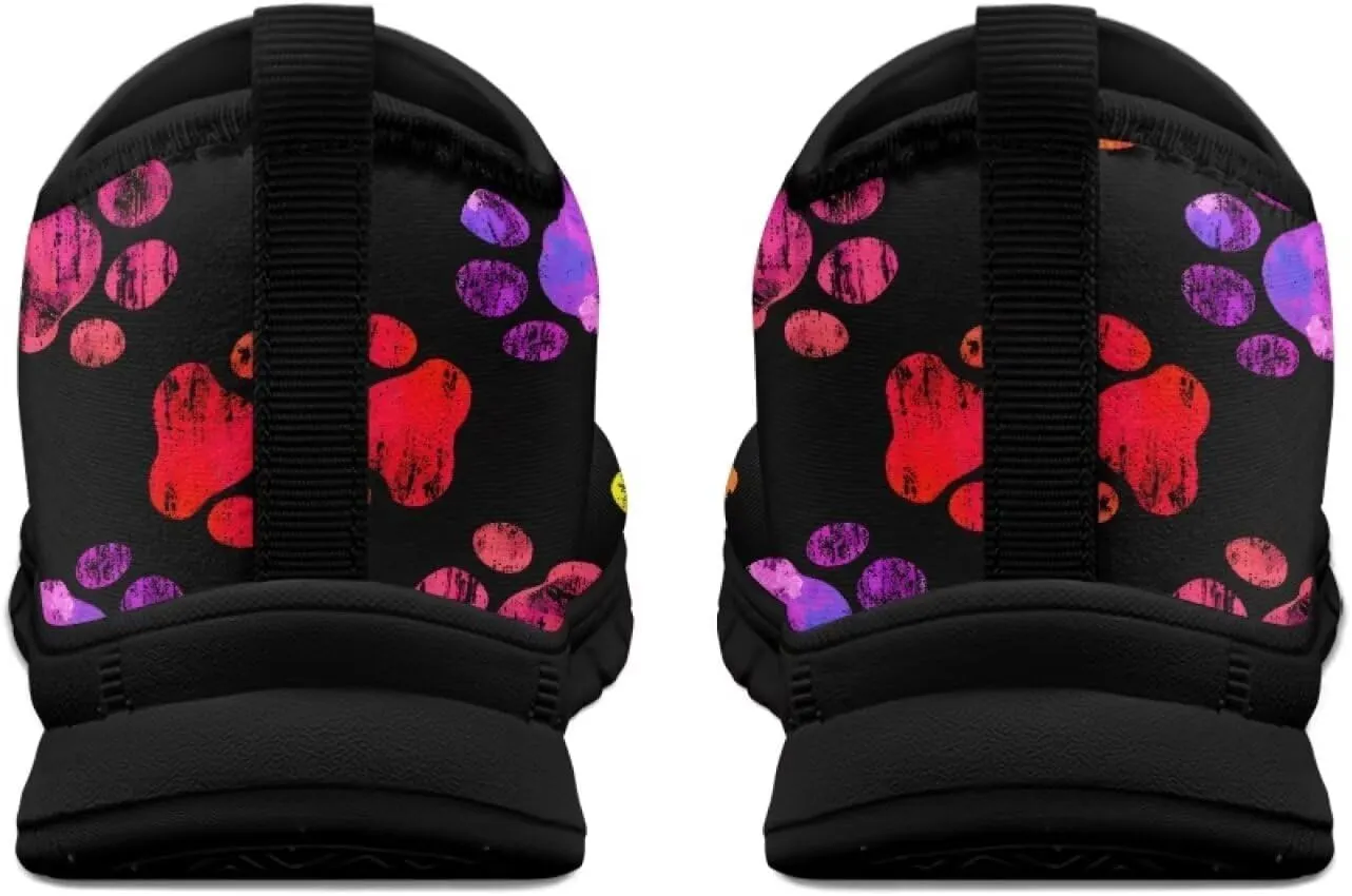 Binienty Printed Slip on Loafers for Women Work Breathable Mesh Barefoot No Laces Running Hiking Tennis Shoe