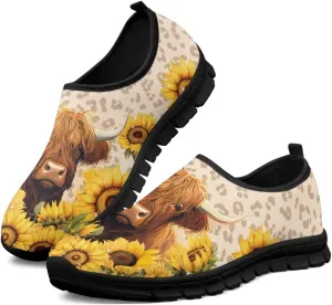 Binienty Womens Slip On Running Shoes Casual Loafers Shoes Arch Support Walking Shoes Breathable Anti Skid
