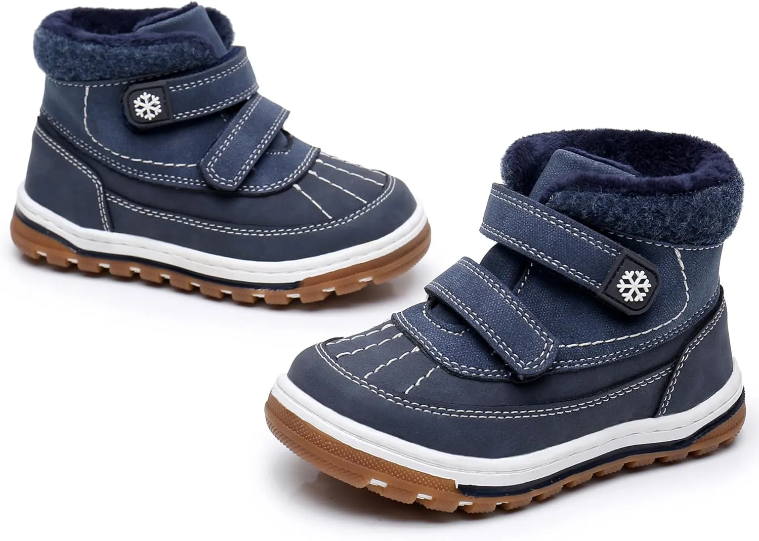 Blikcon Boys Boots Toddler Boys Girls Fall/Winter Boots Outdoor with Hook and Loop (Toddler/Little Kid)