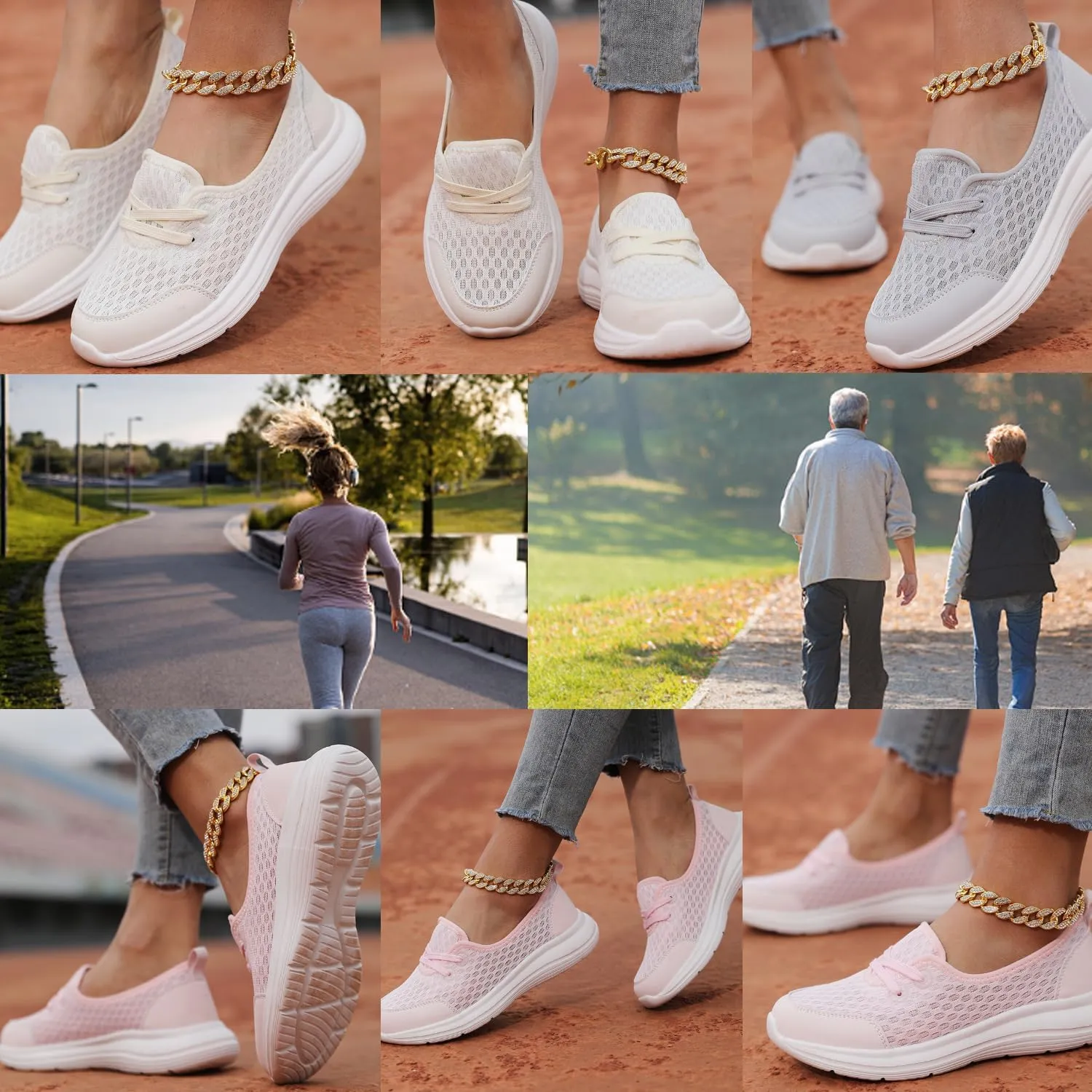 Breathable Soft Sole Mesh Comfort Orthopedic Women Sneakers,Orthopedic Shoes Slip Ons with Arch Support