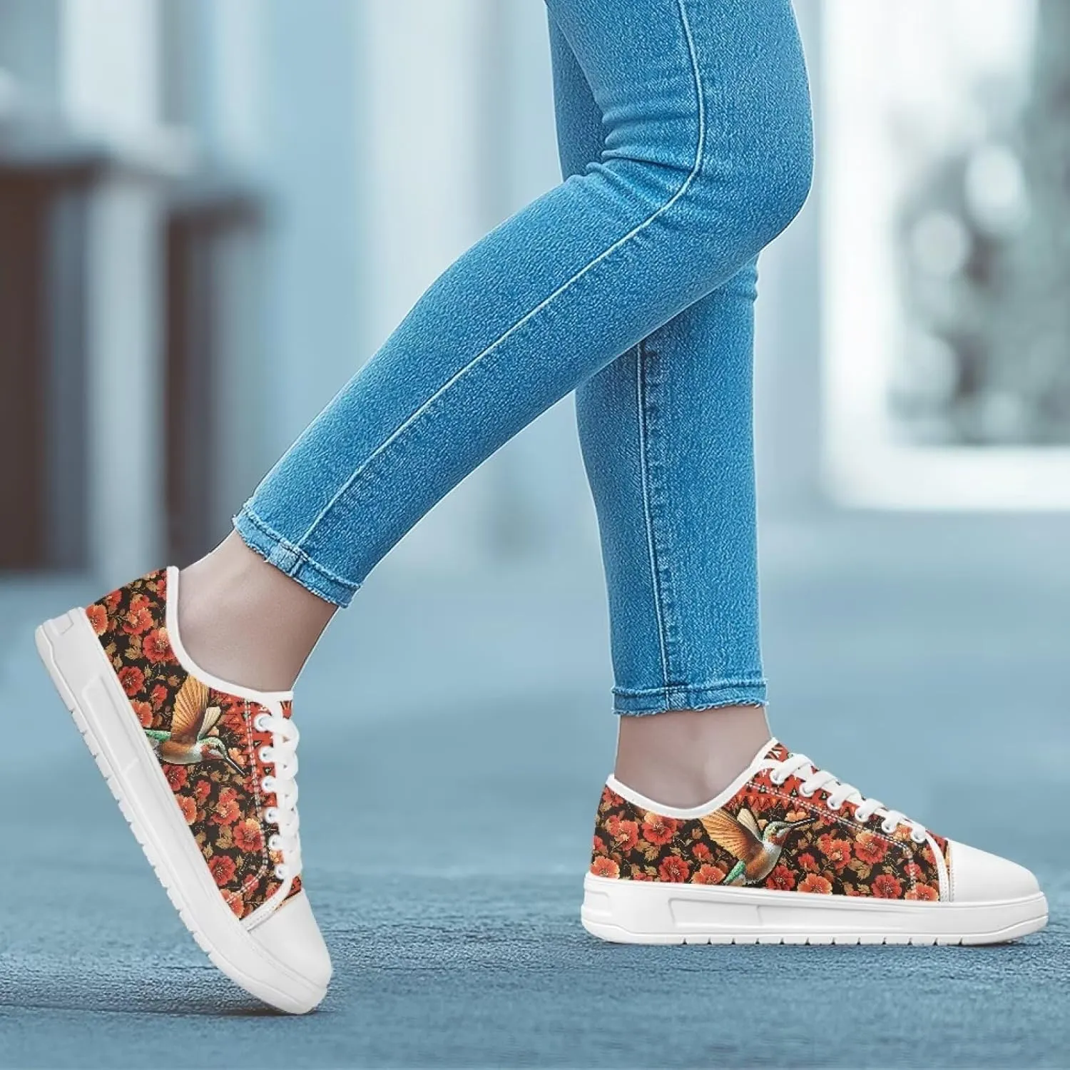 Canvas Shoes for Women Low Top Lace Up Tennis Shoes Girls Fashion Comfortable Sneakers Classic Casual Sneakers