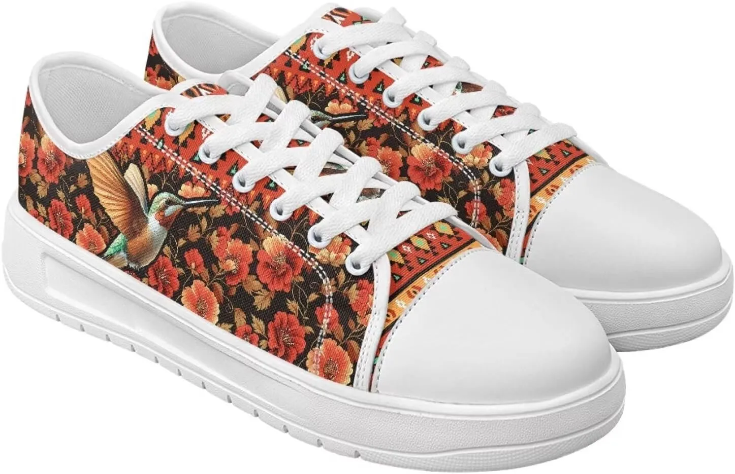 Canvas Shoes for Women Low Top Lace Up Tennis Shoes Girls Fashion Comfortable Sneakers Classic Casual Sneakers