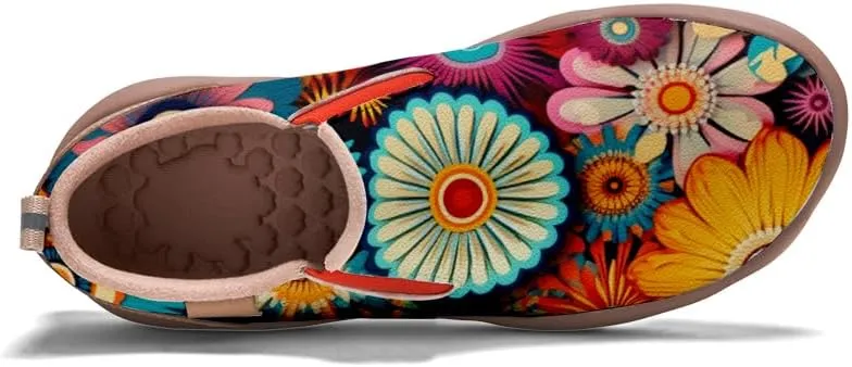 Casual Shoes for Women Art Painted Sneakers Slip On Round Toe Lightweight Comfort Loafers