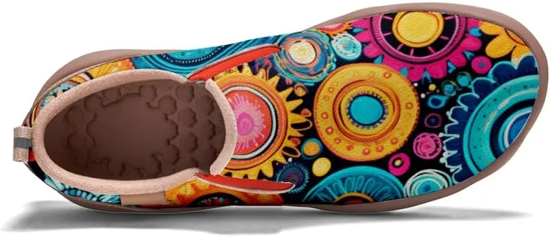 Casual Shoes for Women Art Painted Sneakers Slip On Round Toe Lightweight Comfort Loafers