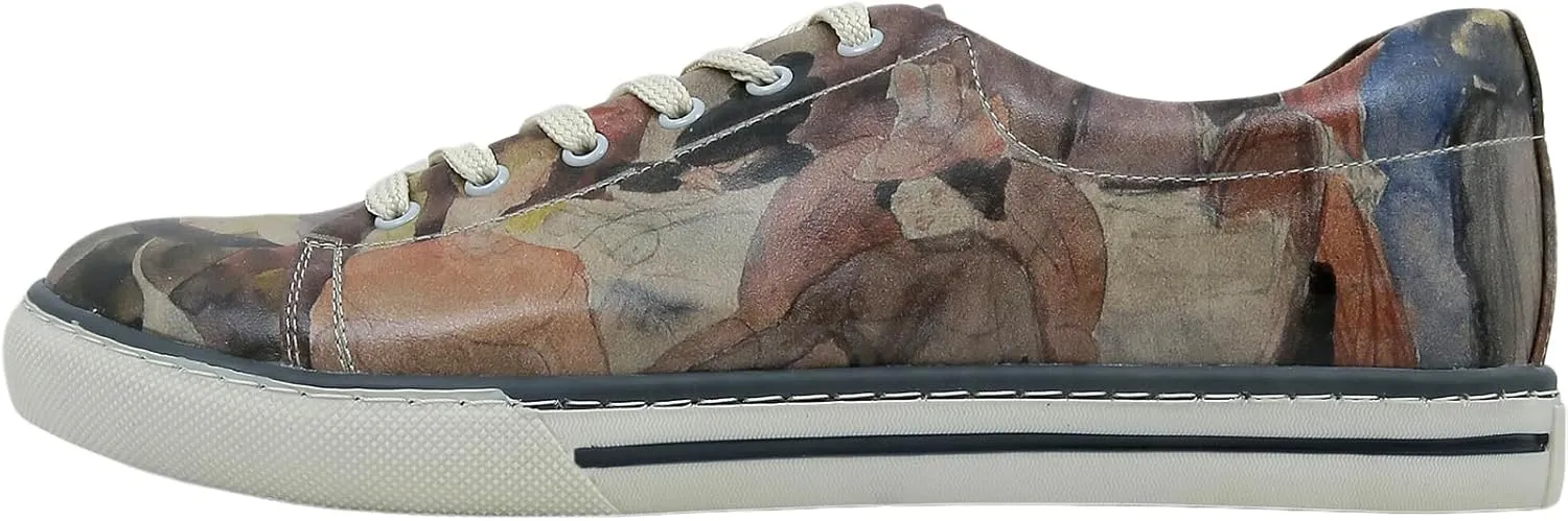 Casual Sneakers for Men - Vegan Leather and Unique Design Walking Sneakers for Men