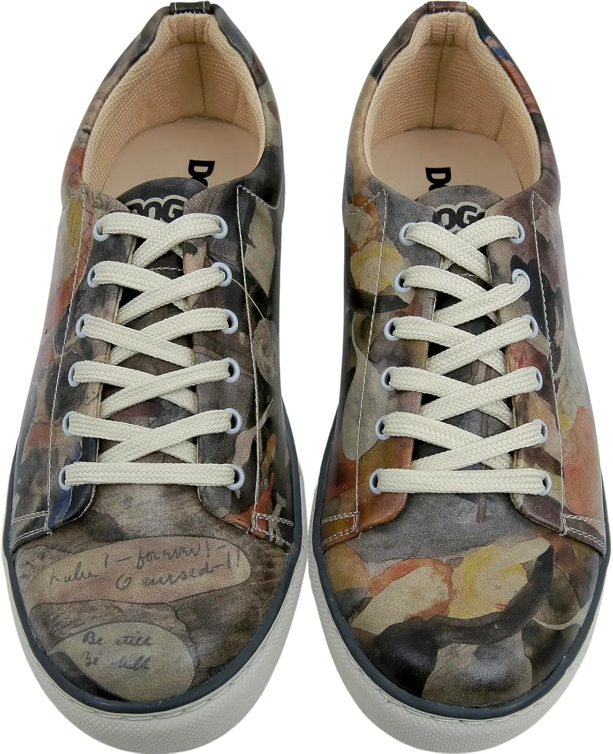 Casual Sneakers for Men - Vegan Leather and Unique Design Walking Sneakers for Men