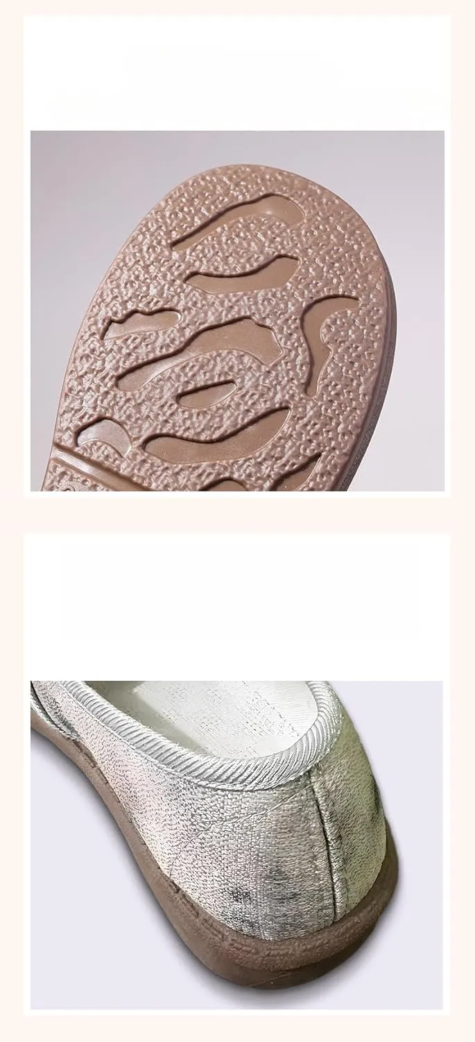 Chinese Slippers for Women Embroidered Loafers Slip on - Retro Trendy Soft Cute Casual Comfortable Walking Beach Travel Lightweight Running Standing All Day Business Office Driving Birthday Gifts