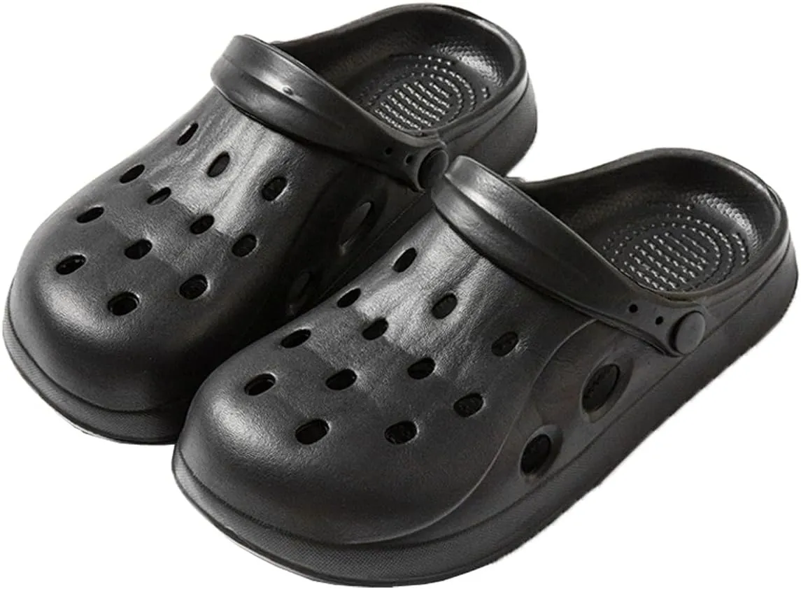Classic Garden Clogs for Women and Men, Non-Slip Mules Sandals, Slip On Work Shoes Heel Strap Lightweight Shower Slippers Beach Indoor Outdoor Casual Wear Soft Air Cushion Sole Slides