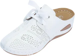 Clogs for Women Mules Slip On Closed Toe Comfortable Clogs with Arch Support Summer Casual Lightweight Mules Slippers Adjustable Strap Breathable Walking Orthopedic Flat Sandal Outdoor Trendy Shoes