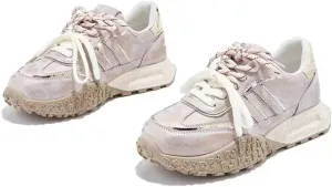 Coquette Shoes Y2K Kawaii Sneakers Casual Tennis Gym Fitness Outdoor Hiking Comfortable Leather Chunky Platform for Women Trendy Preppy Back to School Gift for Girls Granddaughter Travel Outfits