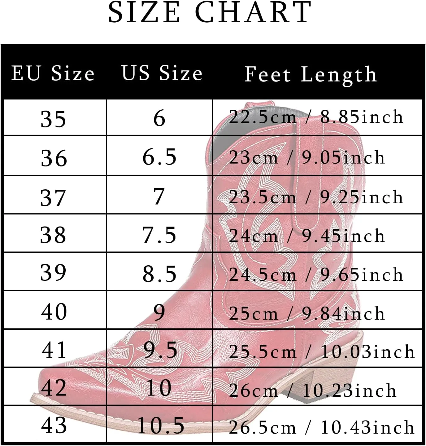 Cowboy Boots for Women Cowgirl Western Ankle Booties Pointed Toe Low Chunky Heel Embroidered Classic Short