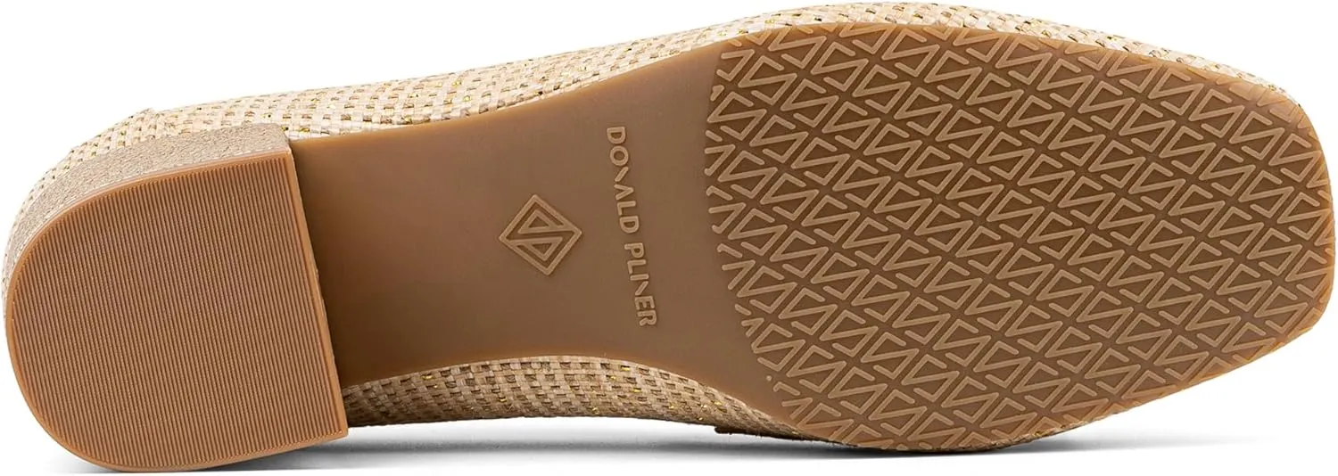 Donald Pliner Women's Kressida Dress Loafers, 2" Block Heels for Women, Slip-On Heels for Women