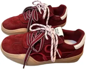 Dual Lace Retro Cute Shoes - Y2K Kawaii Chunky Sneakers for Women & Girls, Comfy Thick Sole Casual Trainers for Campus Bike Rides, Minimalist Streetwear, Back to School, Beach Travel, Birthday Gifts