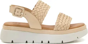 Dune London Women's Lorris Platforms-Sandals, Caramel, 10