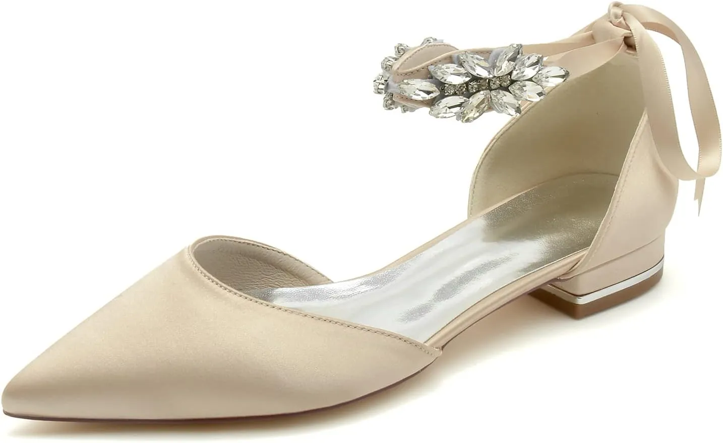 Elegant Ribbon Tie Flats for Women Low Heel Party Wedding Dress Flats Work Business Fashion Ballet Flats