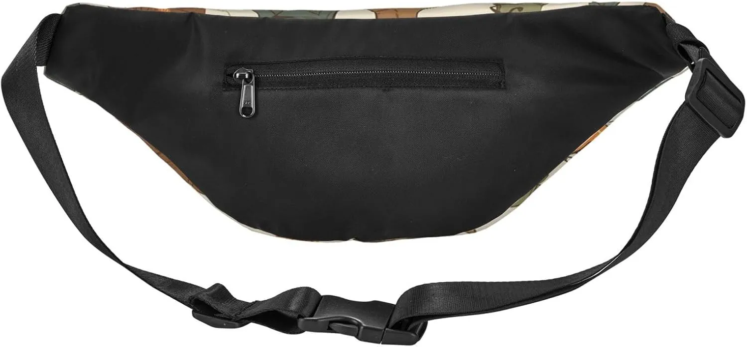 Fanny Packs For Women Men Waist Bag Waterproof Sport Belt Bag Sleeping Bag Boots Campfire Pattern Fashion Waist Pack Adjustable Crossbody Bags Zipper Bum Bag For Running Hiking Travel