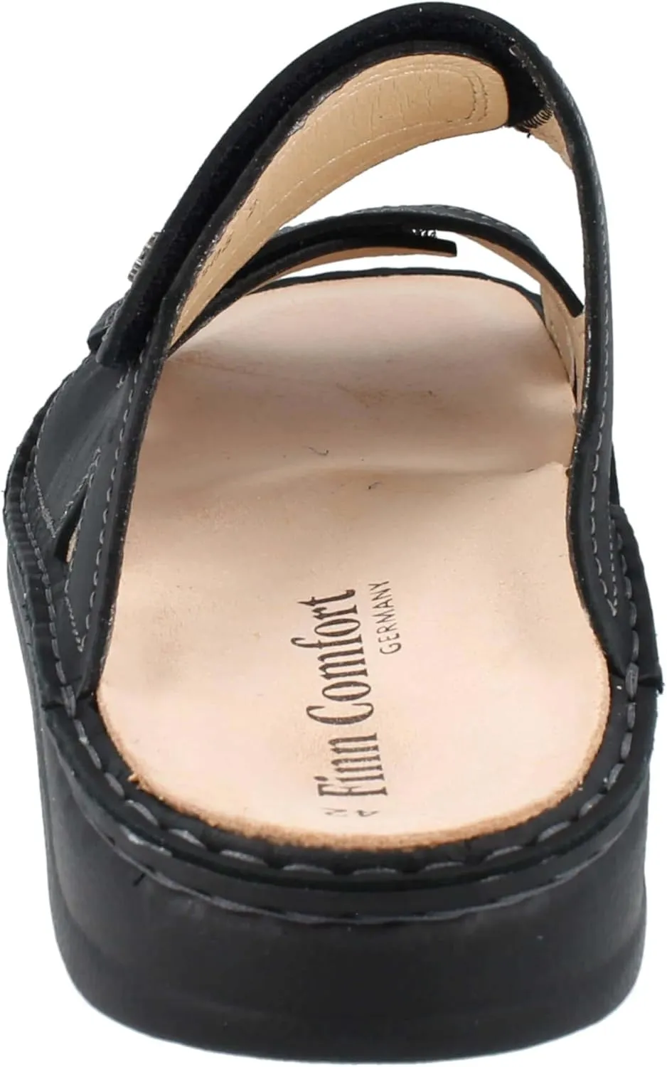 Finn Comfort Danzig Soft Men's Mules Dark Blue Nubuck Leather