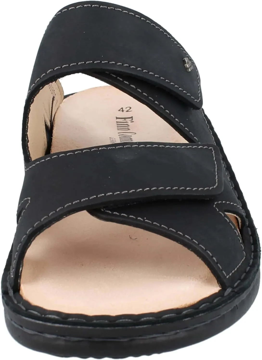 Finn Comfort Danzig Soft Men's Mules Dark Blue Nubuck Leather