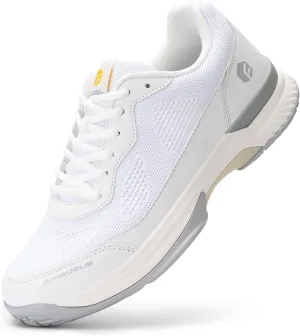 FitVille Wide Pickleball Shoes for Men Tennis Shoes Sneakers for All Court Racquetball Athletic Shoes for Racquet Sport | Arch Support & Wide Toe Box