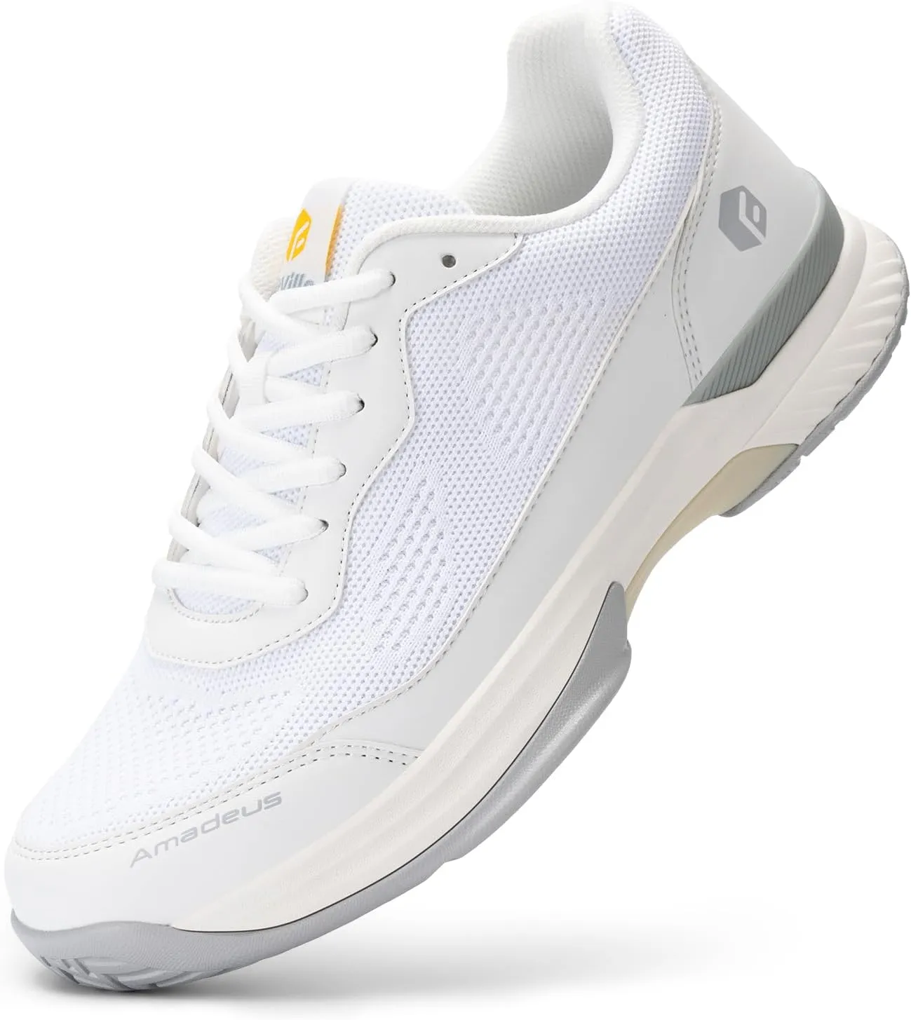 FitVille Wide Pickleball Shoes for Men Tennis Shoes Sneakers for All Court Racquetball Athletic Shoes for Racquet Sport | Arch Support & Wide Toe Box