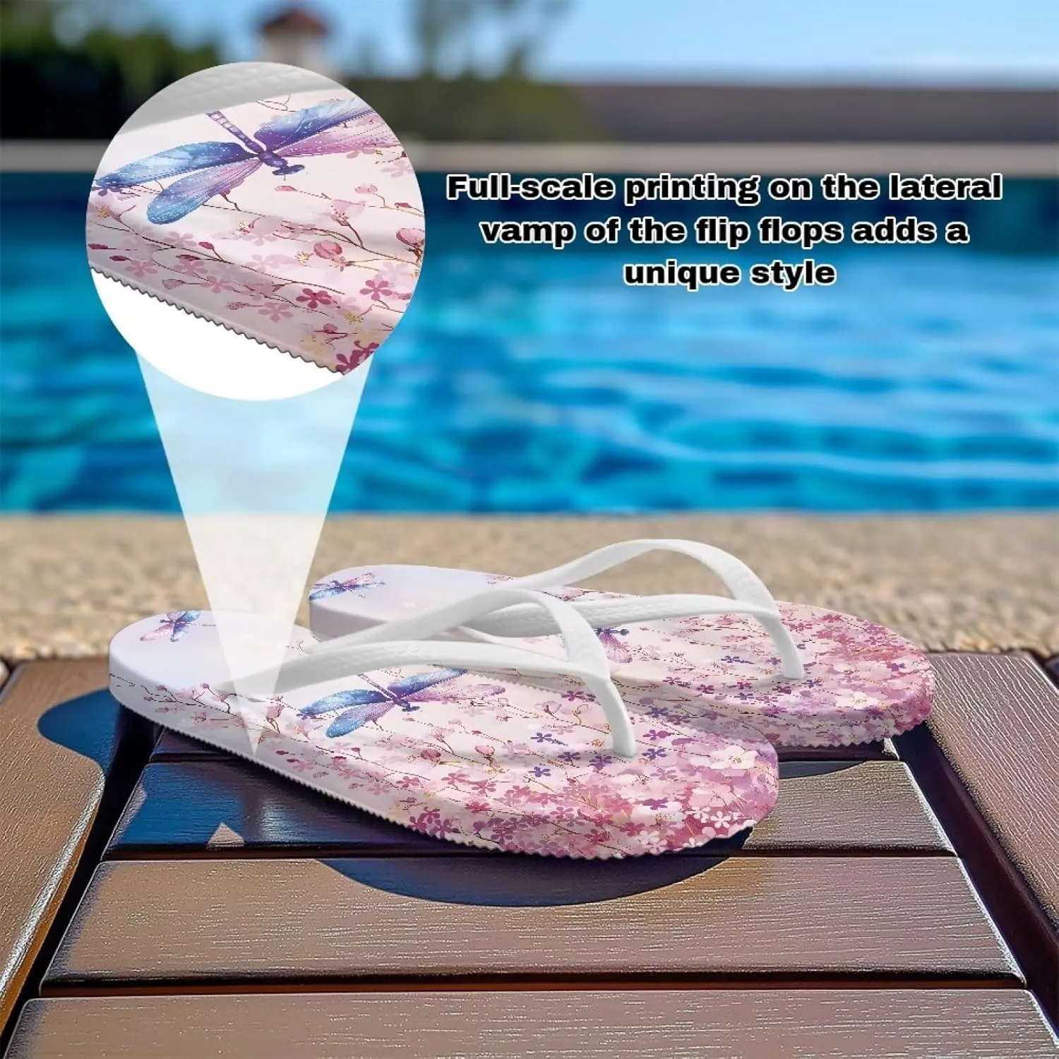 Flip Flops For Women Non-Slip Bathroom Shower Shoes Cushion foam Indoor and Outdoor Sandals Summer Beach Shoes