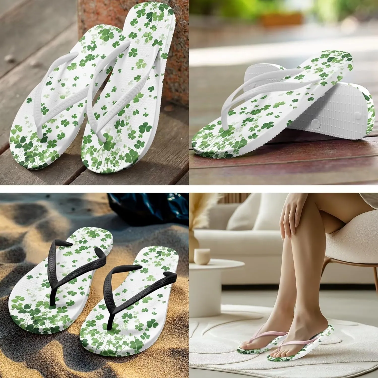 Flip Flops For Women Non-Slip Bathroom Shower Shoes Cushion foam Indoor and Outdoor Sandals Summer Beach Shoes