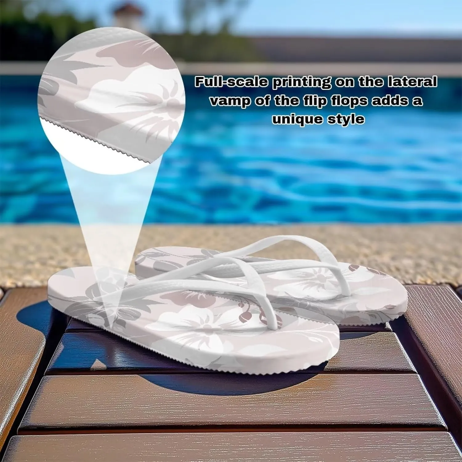 Flip Flops For Women Non-Slip Bathroom Shower Shoes Cushion foam Indoor and Outdoor Sandals Summer Beach Shoes