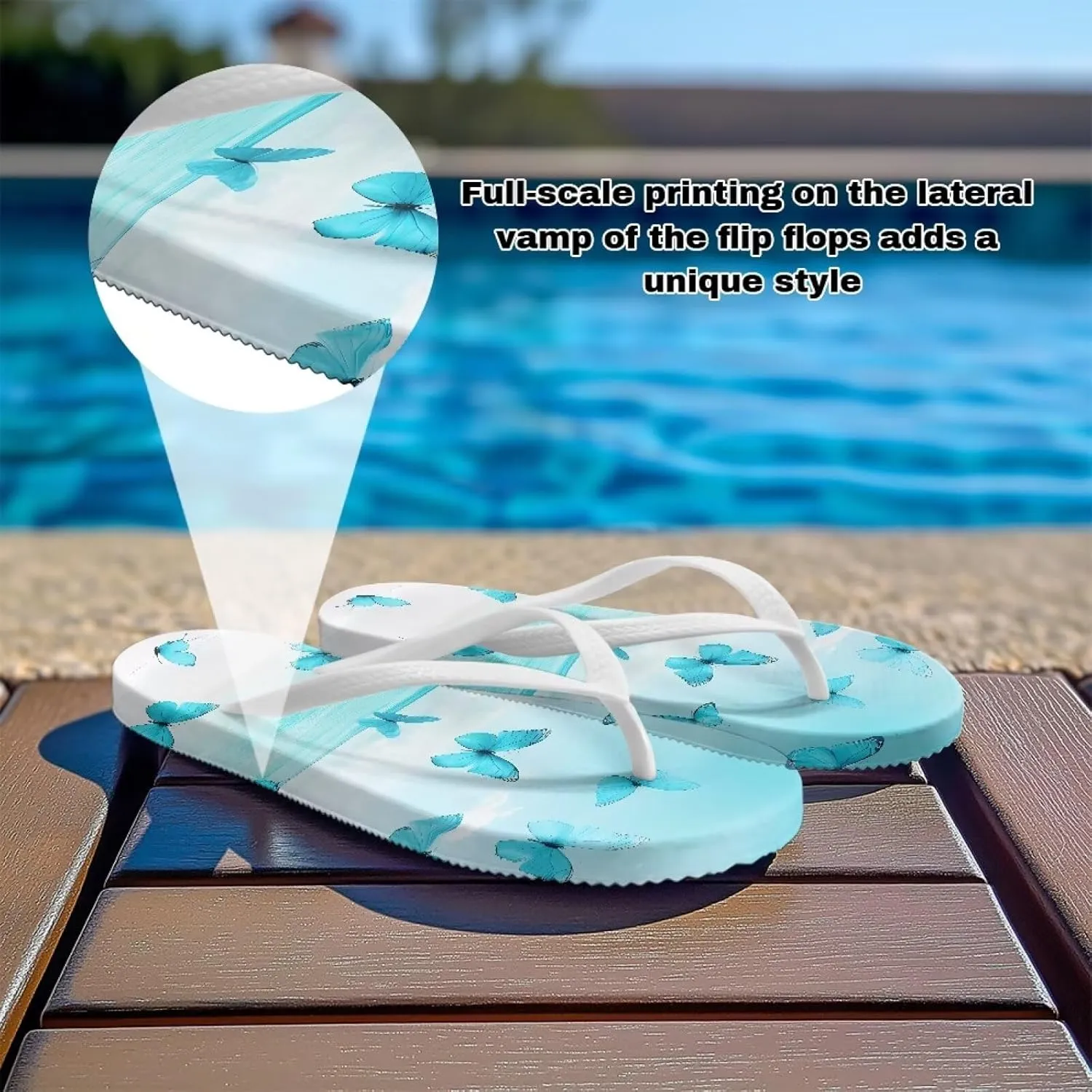 Flip Flops For Women Non-Slip Bathroom Shower Shoes Cushion foam Indoor and Outdoor Sandals Summer Beach Shoes