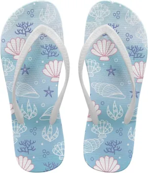 Flip Flops For Women Non-Slip Bathroom Shower Shoes Cushion foam Indoor and Outdoor Sandals Summer Beach Shoes