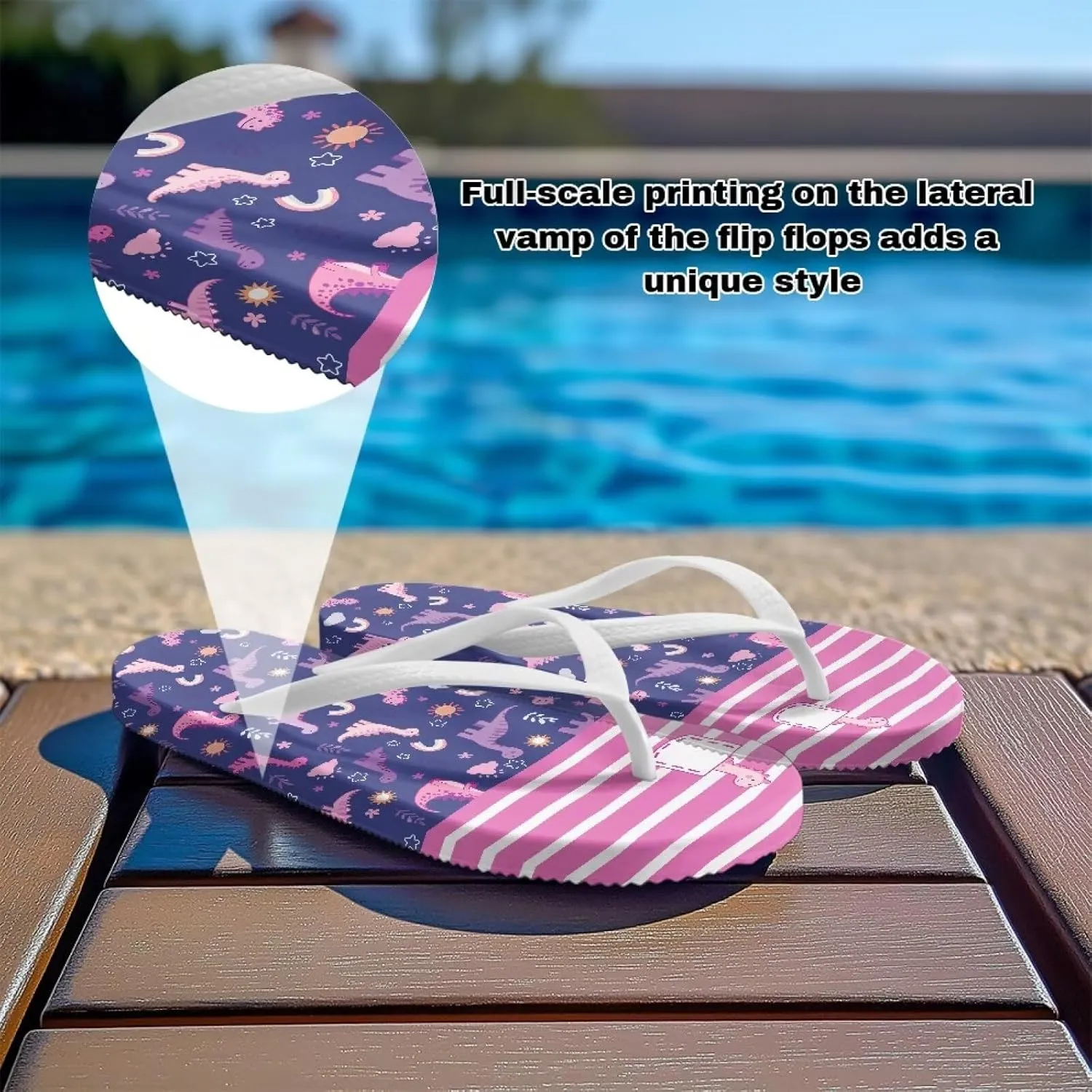 Flip Flops For Women Non-Slip Bathroom Shower Shoes Cushion foam Indoor and Outdoor Sandals Summer Beach Shoes
