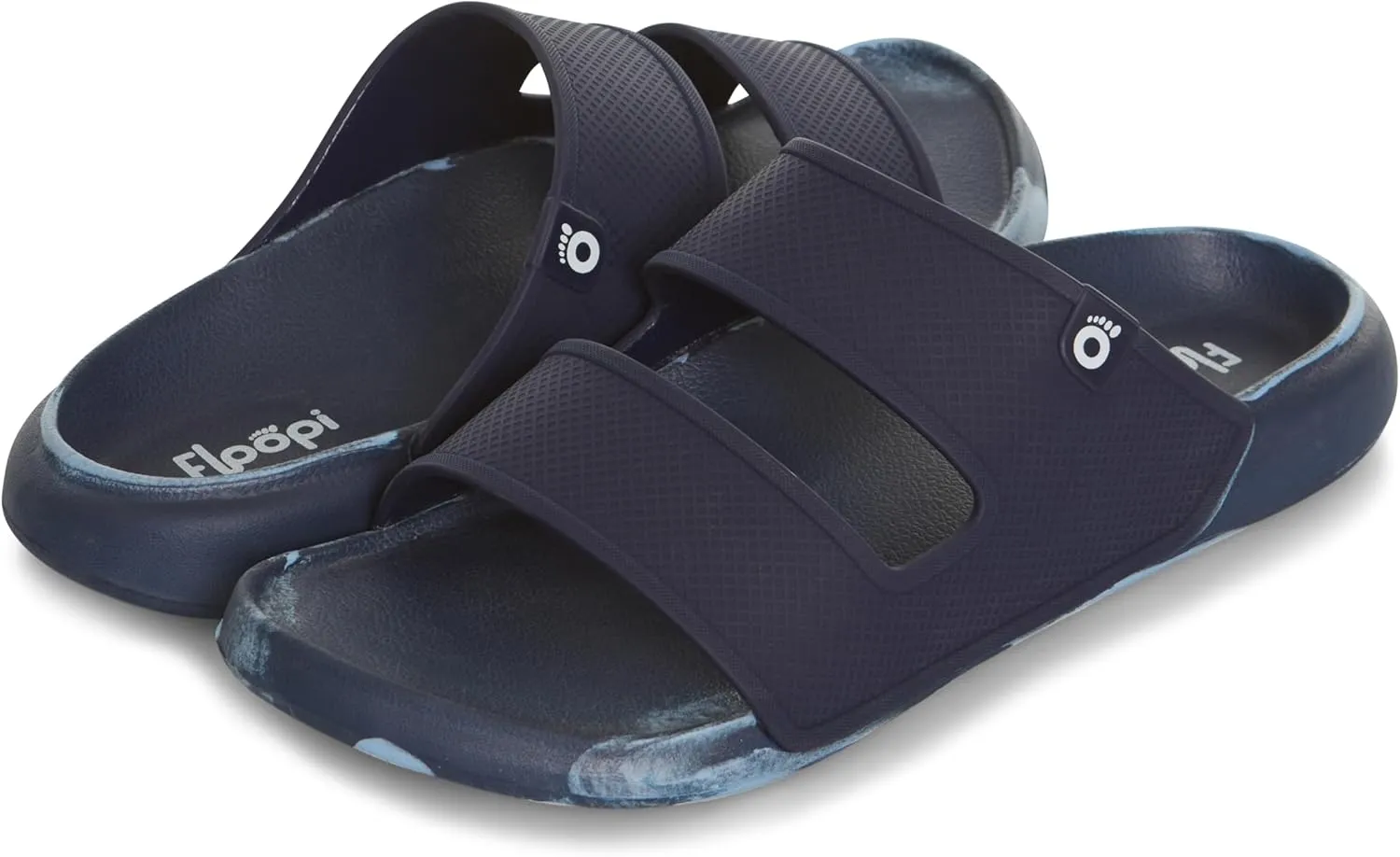 Floopi Flip Flops for Men with Double Straps Men Beach Sandals With Heal and Arch Support Comfort Fit Men Slides with Indoor & Outdoor Anti Skid Soles