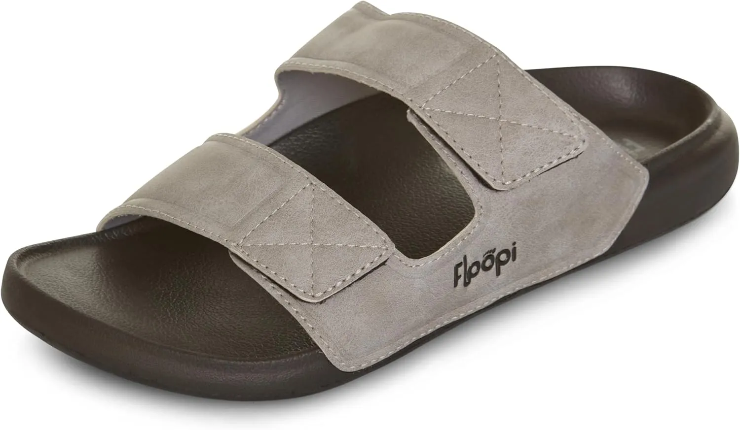 Floopi Flip Flops for Men with Double Straps Men Beach Sandals With Heal and Arch Support Comfort Fit Men Slides with Indoor & Outdoor Anti Skid Soles