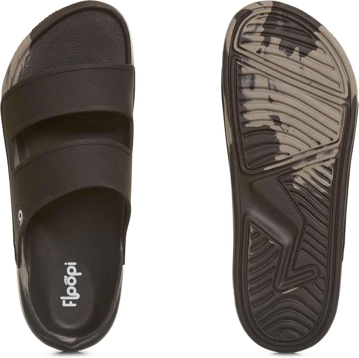 Floopi Flip Flops for Men with Double Straps Men Beach Sandals With Heal and Arch Support Comfort Fit Men Slides with Indoor & Outdoor Anti Skid Soles