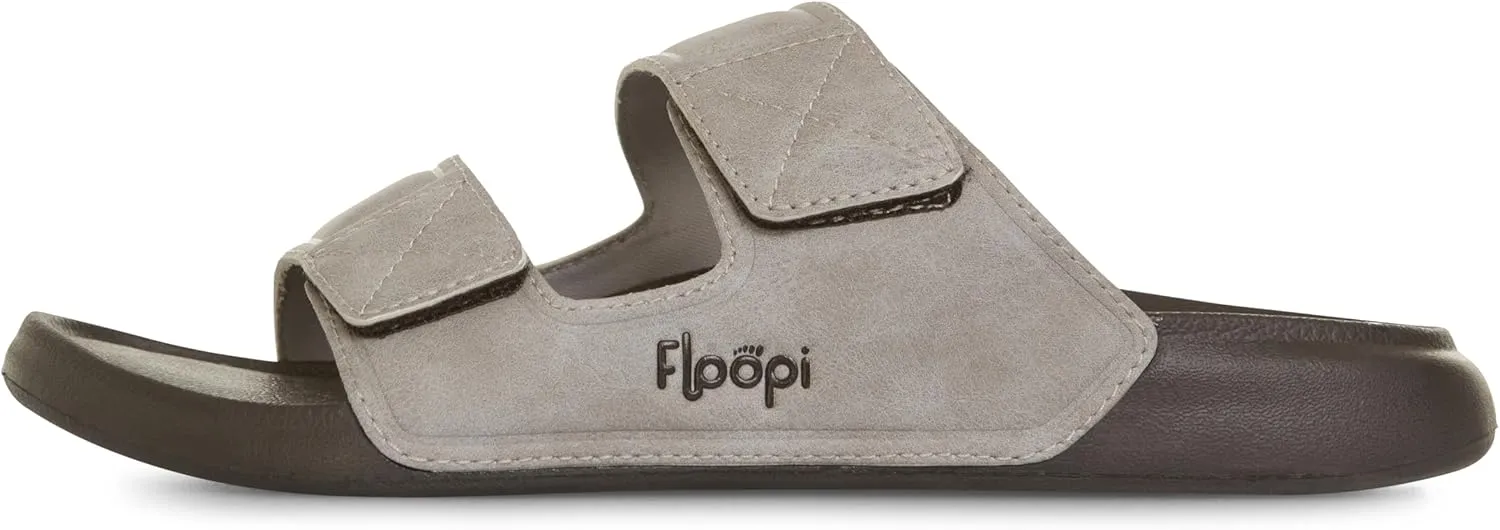 Floopi Flip Flops for Men with Double Straps Men Beach Sandals With Heal and Arch Support Comfort Fit Men Slides with Indoor & Outdoor Anti Skid Soles