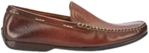 Frye Lewis Venetian Loafers for Men Hand-Crafted with Antique Pull-Up Leather with Moccasin Construction, Full Rubber Outsole, and Modified Heel