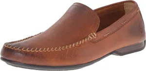 Frye Lewis Venetian Loafers for Men Hand-Crafted with Antique Pull-Up Leather with Moccasin Construction, Full Rubber Outsole, and Modified Heel