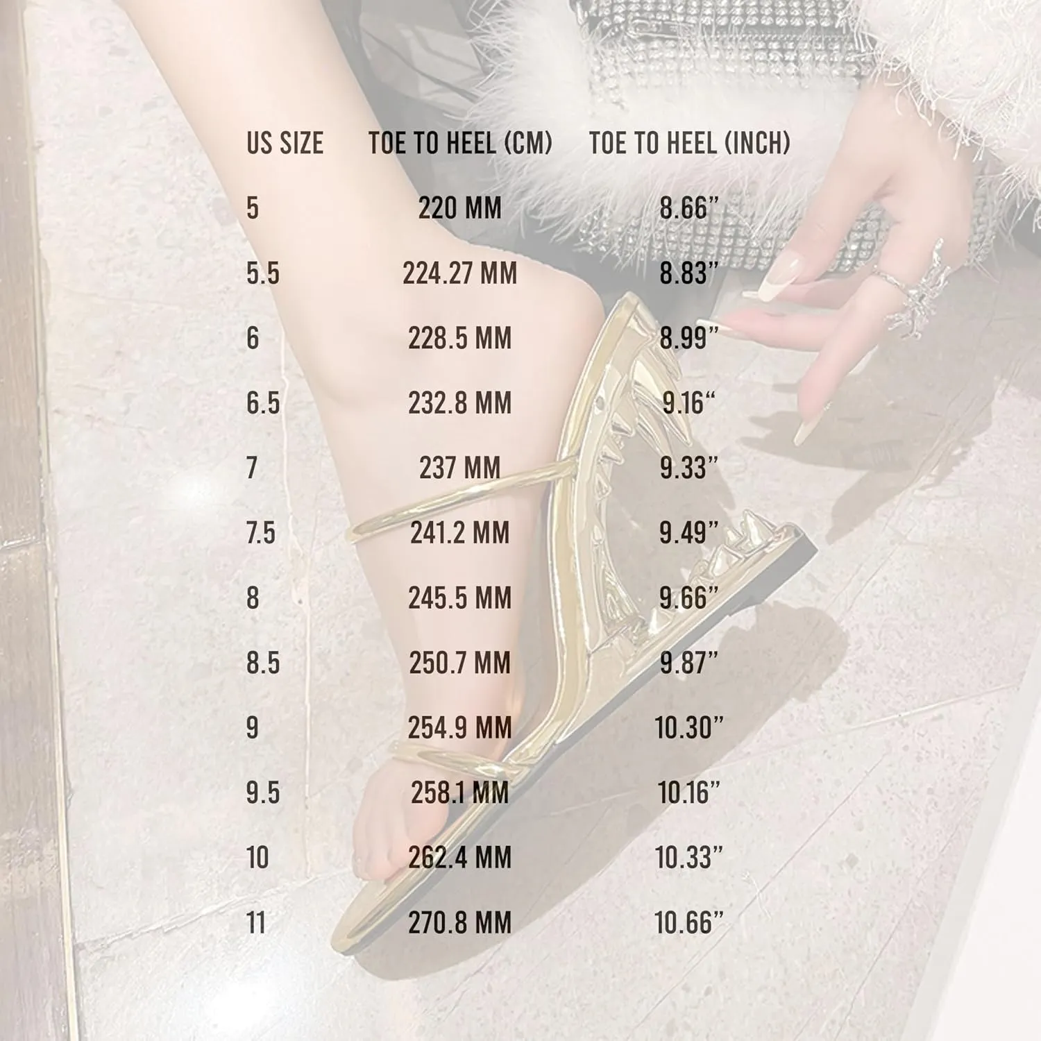 Goiphrri Wedge Sandals for Women Strappy Heels Round Open Toe Heels Metallic Shark Tiger Teeth heeled Sandals Flip Flops Thong Womens Mules Slip on Party Dress Wedding Ceremony