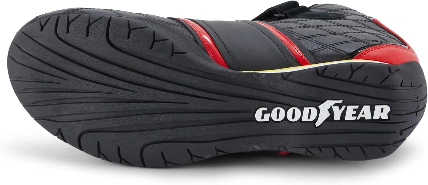 Goodyear Racing Mens Driving Sneakers Hendrick Motorsports Accelerate High Top Athletic Leather Racing Shoes for Adults Performance Footwear with Non-Slip EVA Rubber Soles