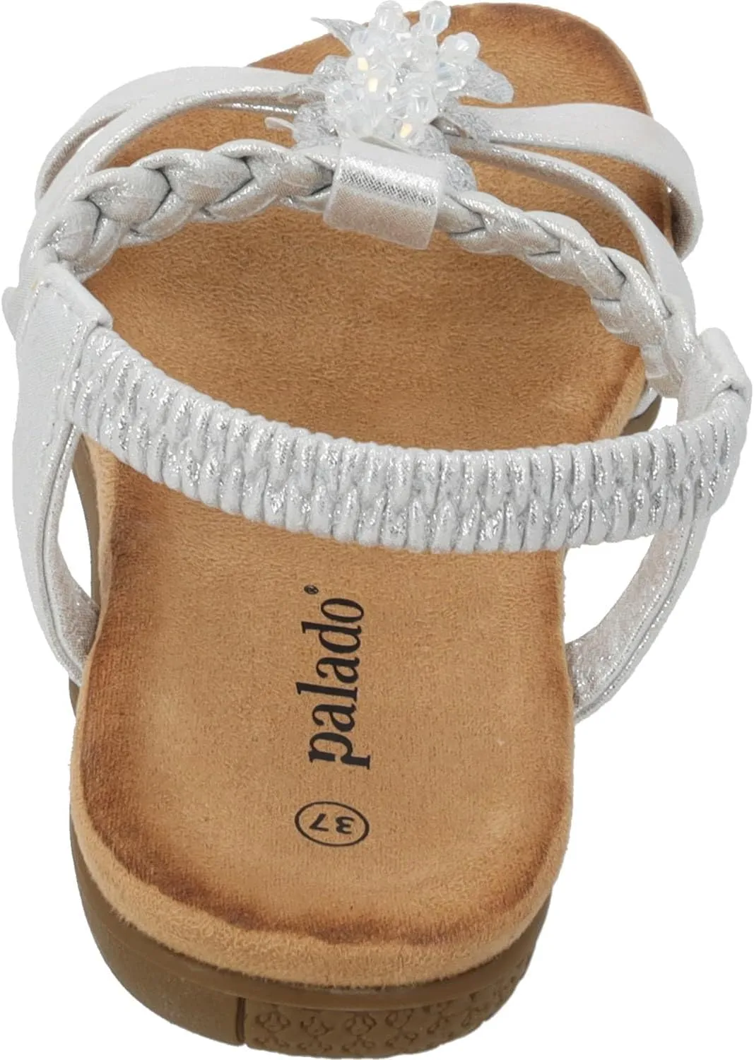Grebella Women's Strappy Sandals, Fashionable Mules, Elegant Summer Shoes, Comfortable Sandals with Adjustable Straps